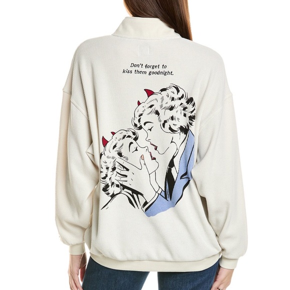 BOYS LIE Smitten Henley Boyfriend Crewneck - Picture 2 of 3